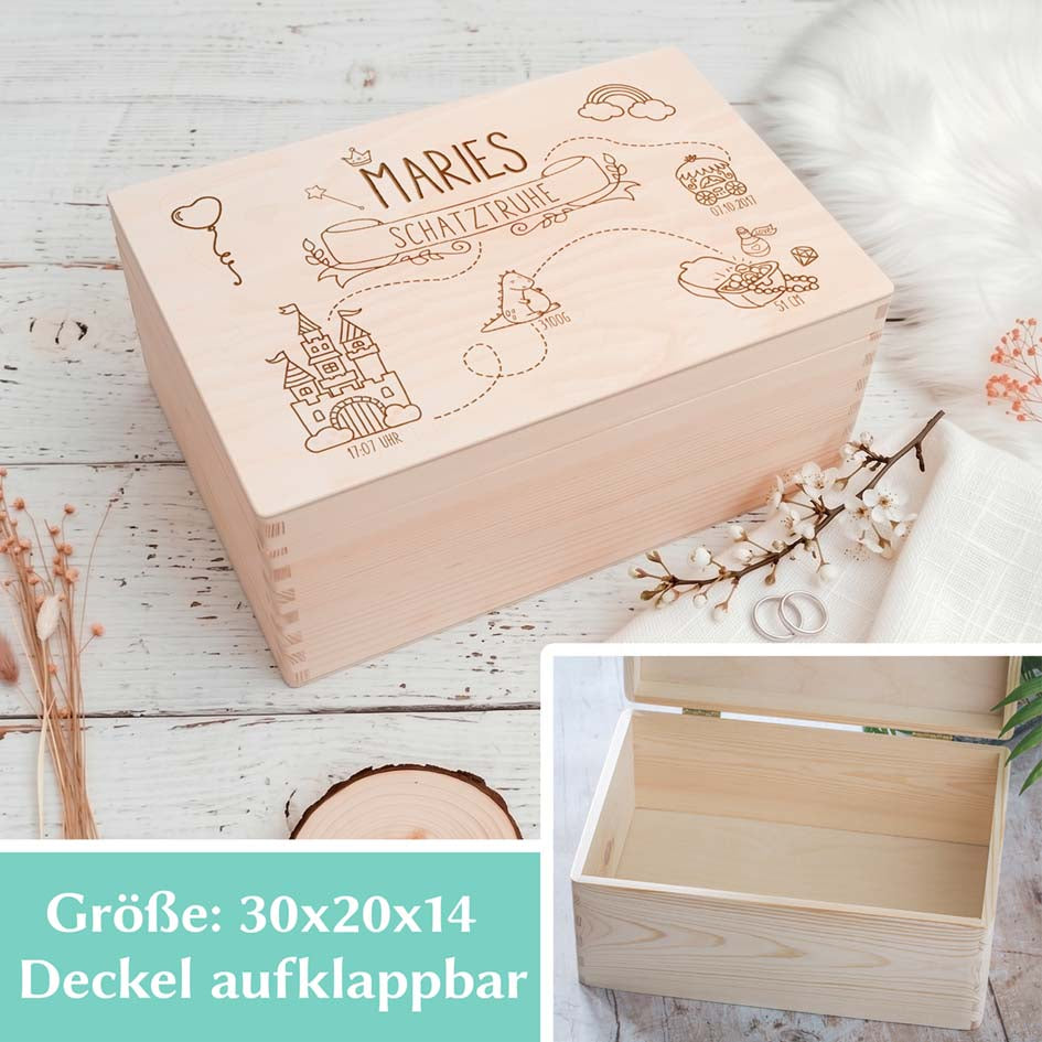Schatzkiste Kindergeburtstag Herzensprojekt Manufaktur
