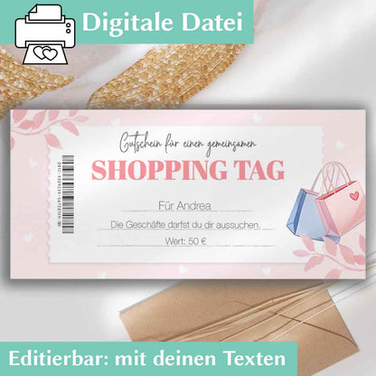 Gutschein Shopping Tag Herzensprojekt Manufaktur