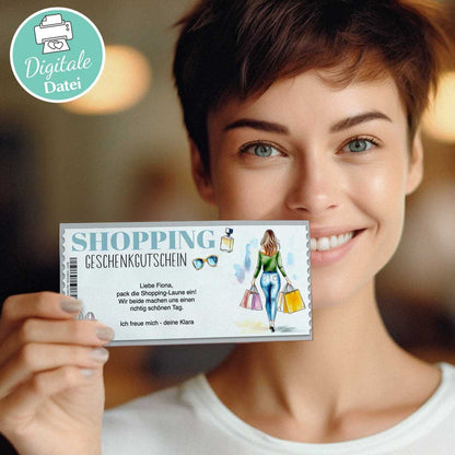 Shopping Gutscheinvorlage Herzensprojekt Manufaktur