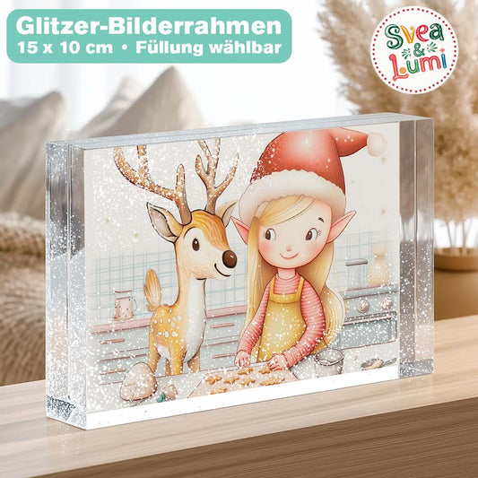 Glitzer Bilderrahmen "Svea & Lumi" merchOne
