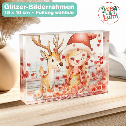Glitzer Bilderrahmen "Svea & Lumi" merchOne