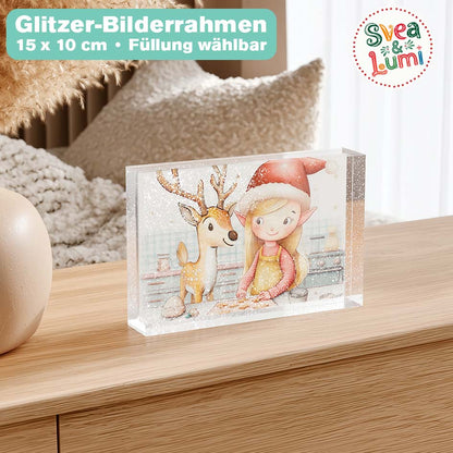 Glitzer Bilderrahmen "Svea & Lumi" merchOne