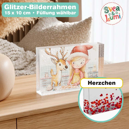 Glitzer Bilderrahmen "Svea & Lumi" merchOne
