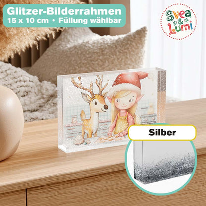 Glitzer Bilderrahmen "Svea & Lumi" merchOne