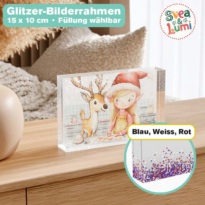 Glitzer Bilderrahmen "Svea & Lumi" merchOne