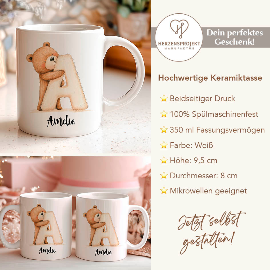 Tasse mit Namen Bär Printify