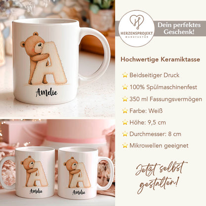 Tasse mit Namen Bär Printify