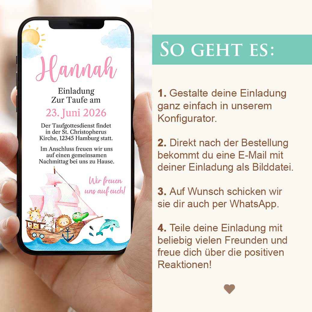Taufe Einladung