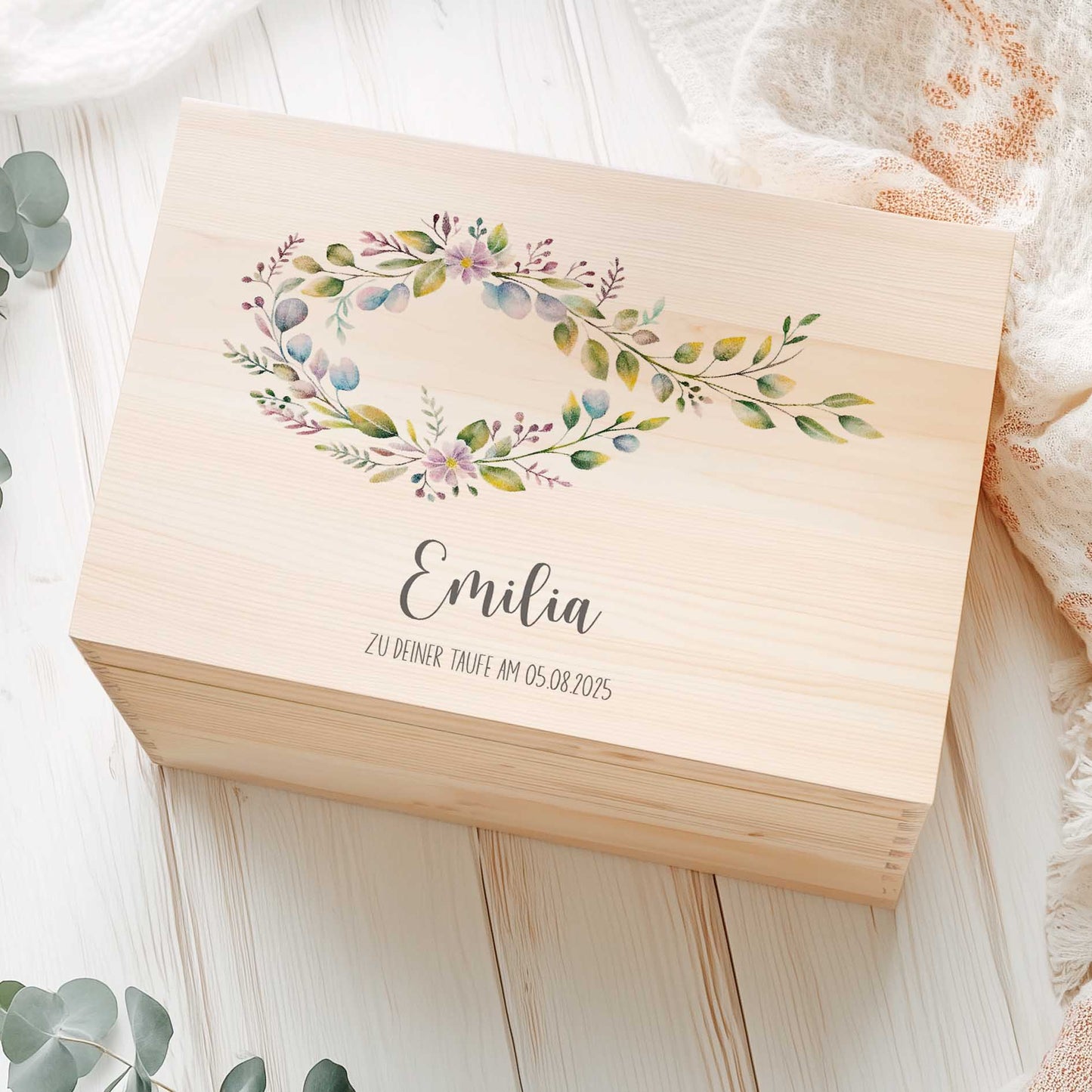 Erinnerungsbox Taufgeschenk Herzensprojekt Manufaktur