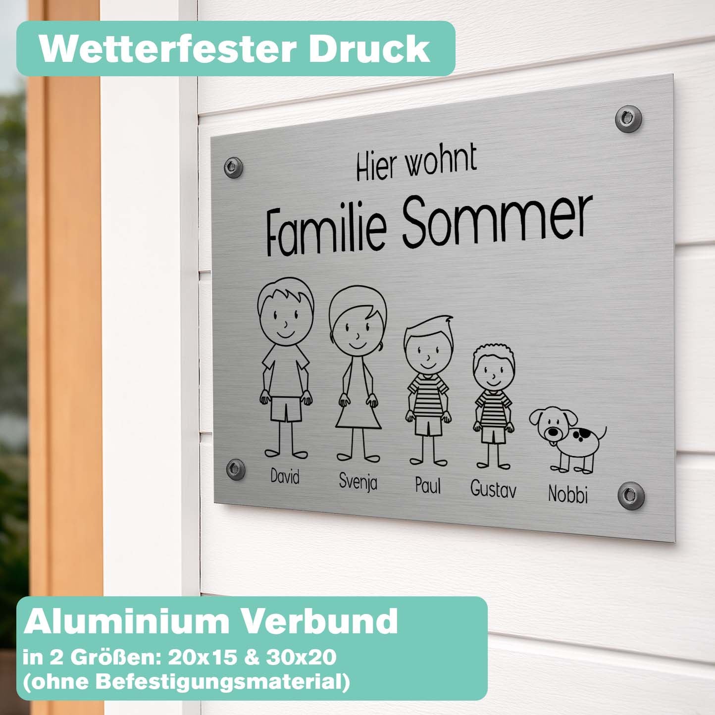 Türschild Außen Personalisiert Herzensprojekt Manufaktur