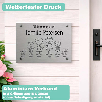 Türschild Außen Personalisiert Herzensprojekt Manufaktur
