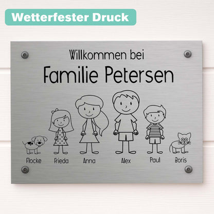 Türschild Außen Personalisiert Herzensprojekt Manufaktur