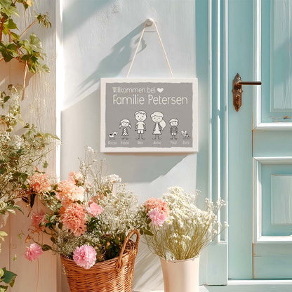 Türschild für die Familie TeeInBlue