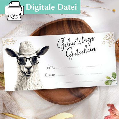 Vorlage Geburtstag Gutschein Herzensprojekt Manufaktur