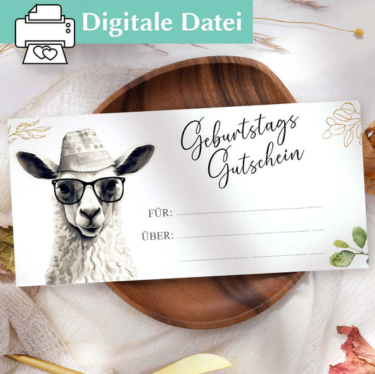 Vorlage Geburtstag Gutschein Herzensprojekt Manufaktur