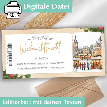 Weihnachtsmarkt Gutschein Herzensprojekt Manufaktur