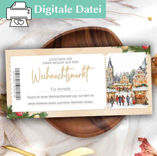 Weihnachtsmarkt Gutschein Herzensprojekt Manufaktur