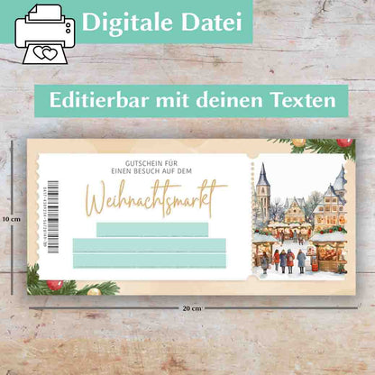 Weihnachtsmarkt Gutschein Herzensprojekt Manufaktur
