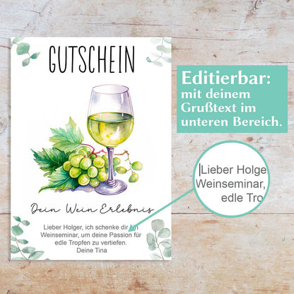 Wein Gutschein Herzensprojekt Manufaktur