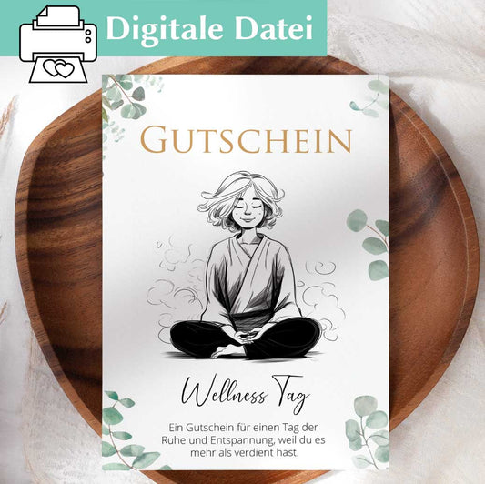 Wellness Gutschein Vorlage Herzensprojekt Manufaktur