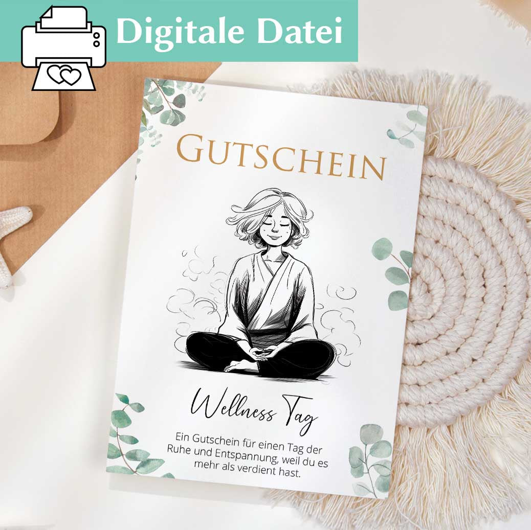 Wellness Gutschein Vorlage Herzensprojekt Manufaktur