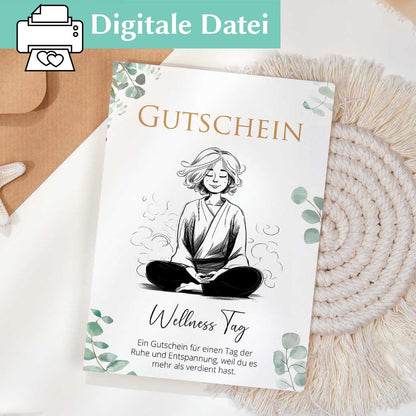 Wellness Gutschein Vorlage Herzensprojekt Manufaktur
