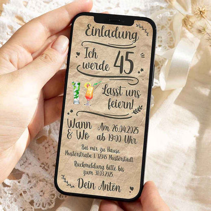 WhatsApp Einladung Geburtstagsparty