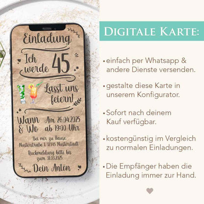 WhatsApp Einladung Geburtstagsparty