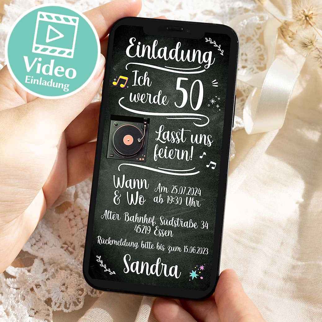 Video Geburtstagseinladung WhatsApp