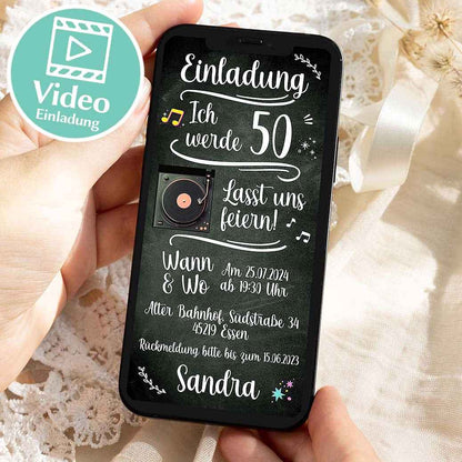 Video Geburtstagseinladung WhatsApp