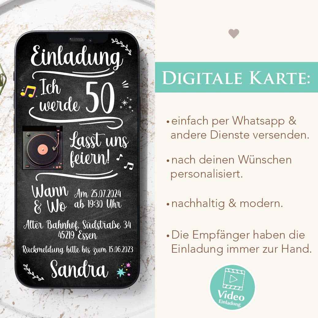 Video Geburtstagseinladung WhatsApp