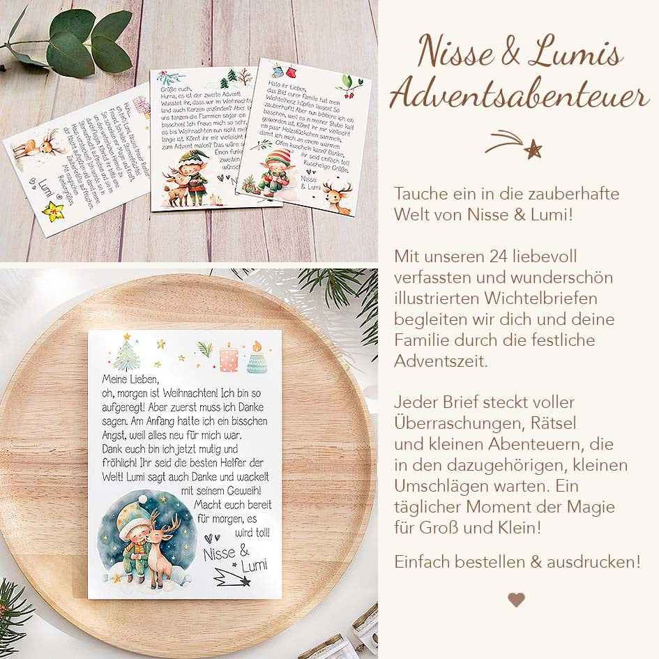 24 Wichtelbriefe Herzensprojekt Manufaktur