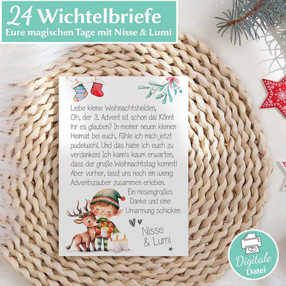 24 Wichtelbriefe Herzensprojekt Manufaktur
