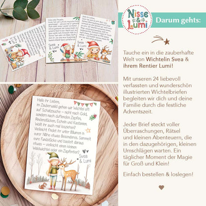 24 Wichtelbriefe Svea & Lumi 2025 - Druckversion Herzensprojekt Manufaktur