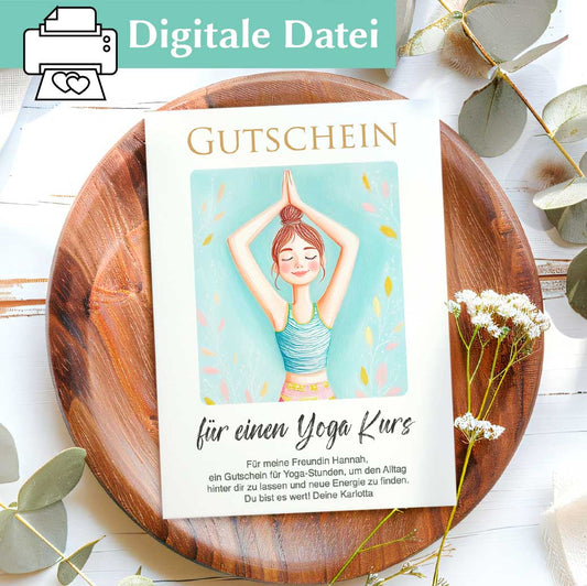 Yogakurs Gutschein Herzensprojekt Manufaktur