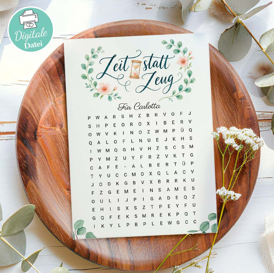 Zeit statt Zeug Gutschein Herzensprojekt Manufaktur